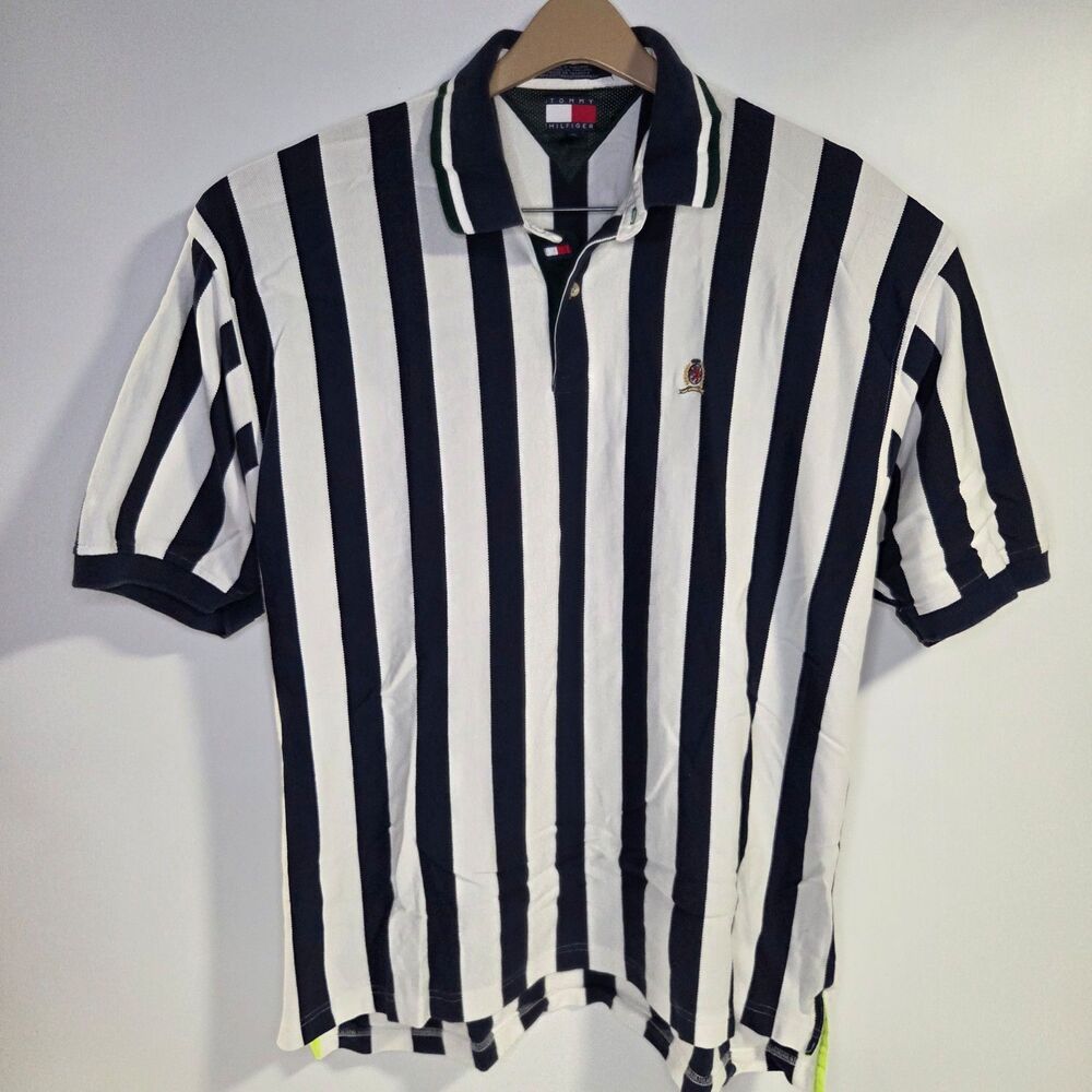 Tommy Hilfiger Vinrage Men's Striped Polo Shirt Short Sleeve XXL